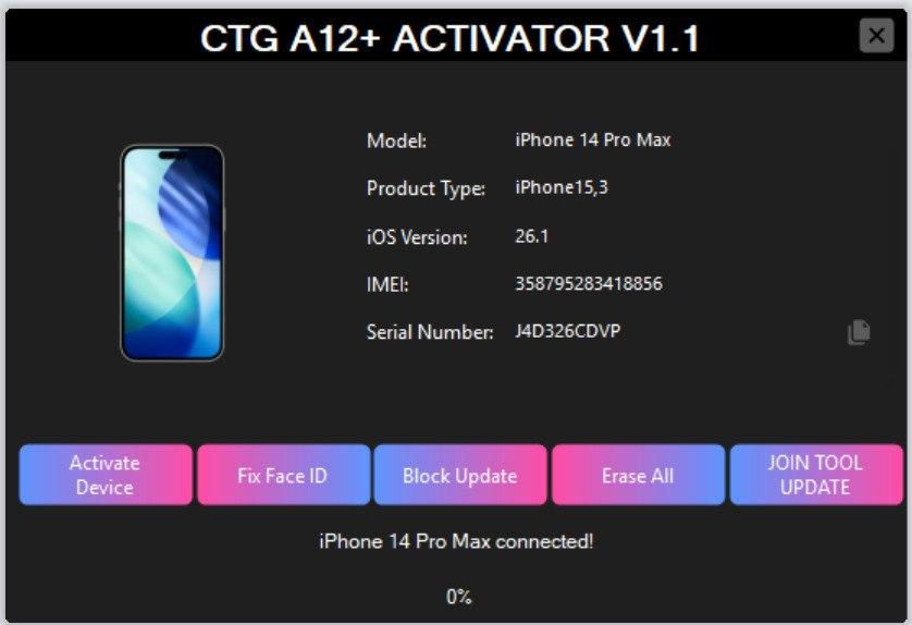 CTG A12+ Bypass Refund