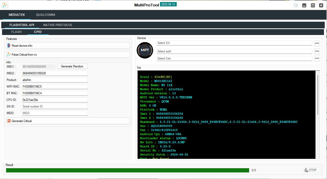 MultiPro Tool (Xiaomi Auth Tool) - Credit Recharge