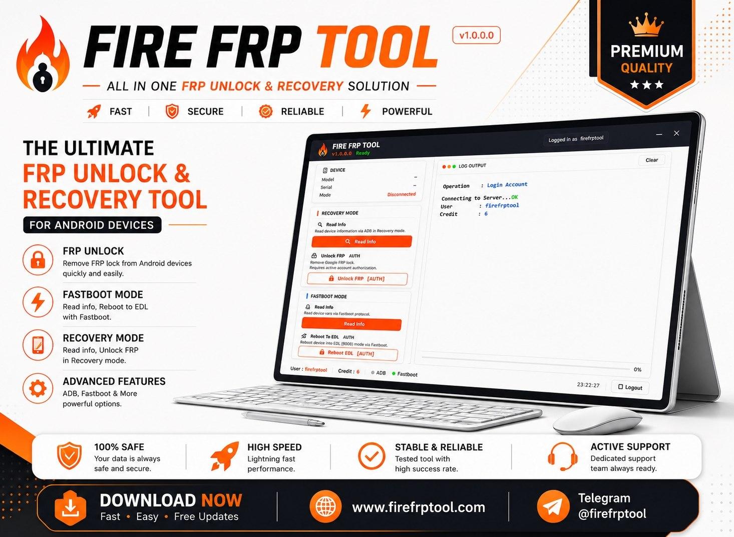 Fire FRP Tool Credits For Xiaomi FRP Unlock & FDL Auth (Existing User)✅️